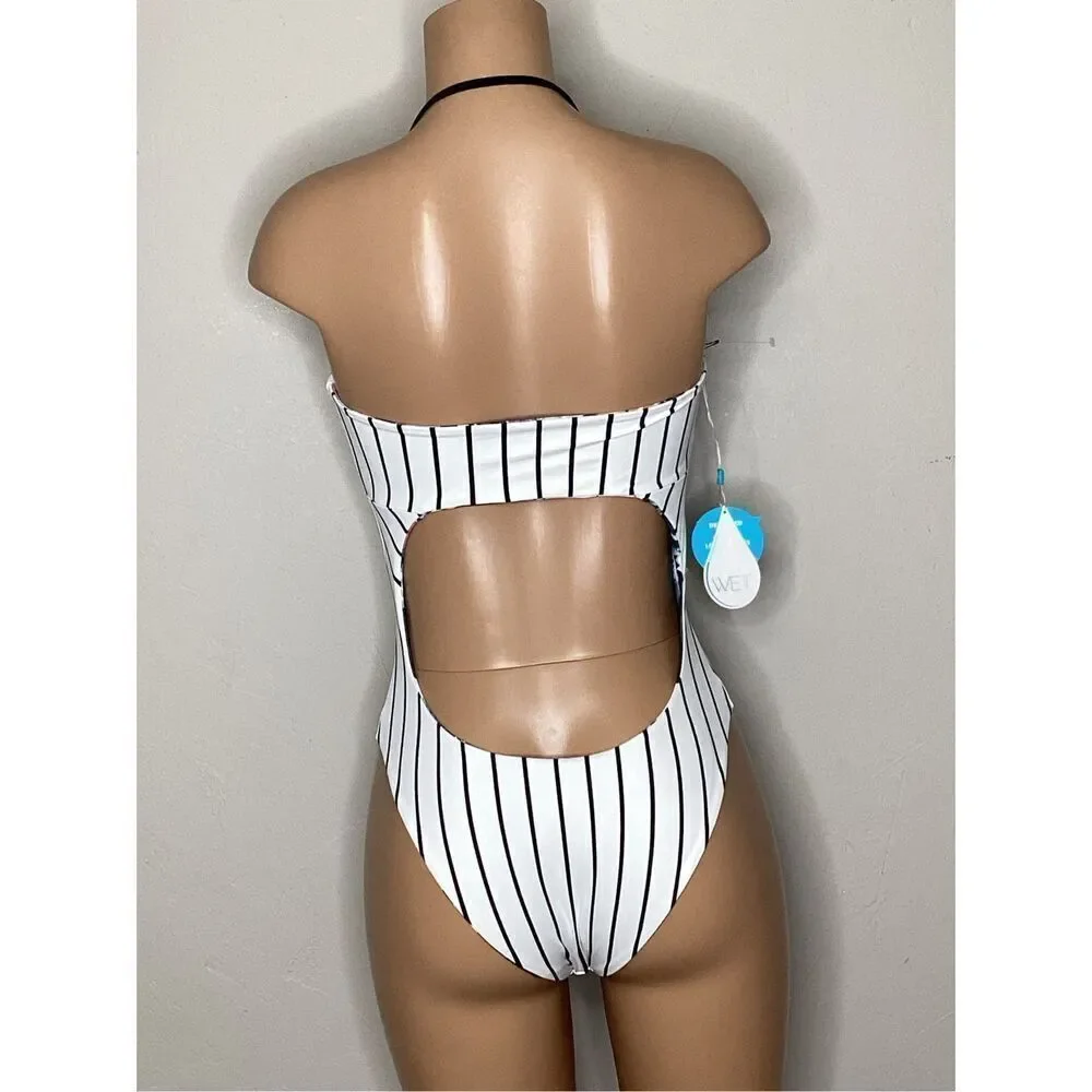 New. WET watercolor floral reversible swimsuit. X-Small. Retails $208